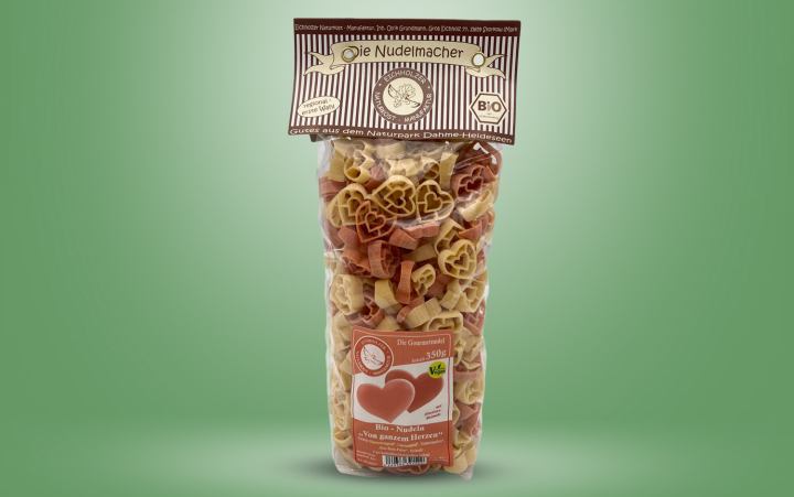 Bio-Nudeln "Von ganzem Herzen" Tüte 350g