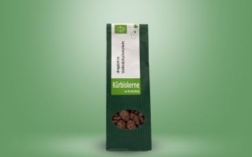 Kürbiskerne dragiert in Vollmilchschokolade Tüte 80g