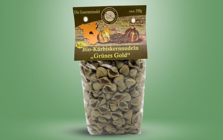 Bio-Kürbiskernnudeln "Grünes Gold" Tüte 350g