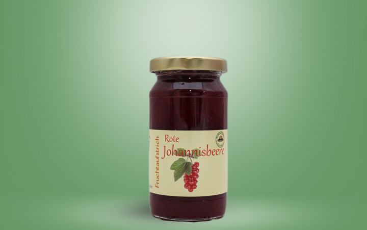 Rote Johannisbeere-Fruchtaufstrich Glas 235g