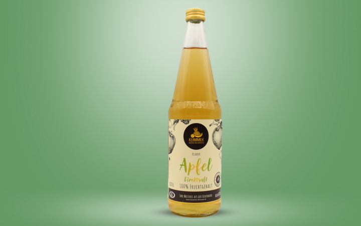 Apfelsaft-klar - 100% Fruchtgehalt Flasche 0,7l