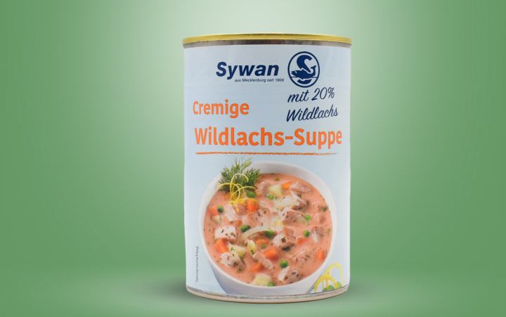 Sywan Fischsupp- Cremige Wildlachssuppe Dose 400g