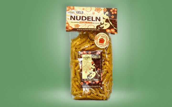 scharfesGelb Nudeln 350g mit Kurkuma